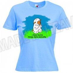 D08C.JEZUS KOCHA SWOJĄ MAŁĄ OWIECZKĘ - J.niebieski