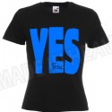 YES JESUS T-shirt damski