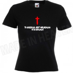 .D104. NIELEGALNA KOSZULKA - CZARNA