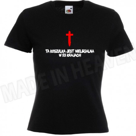 .D104. NIELEGALNA KOSZULKA - CZARNA