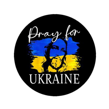 .BU0176. PRAY FOR UKRAINE - 58mm