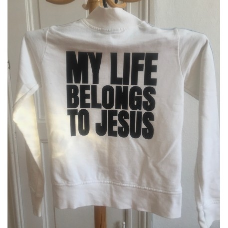 BLUZA MY LIFE BELONGS TO JESUS - XS-ka
