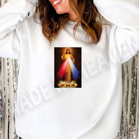 , JEZU UFAM TOBIE - BLUZA BIAŁA