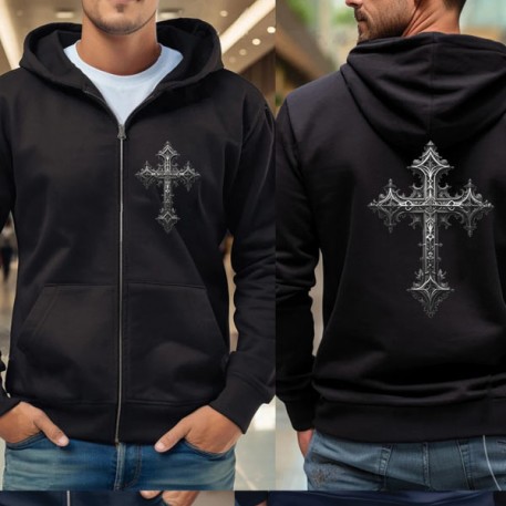 KRZYŻ - BLUZA CHRZEŚCIJAŃSKA ROZPINANA 3XL