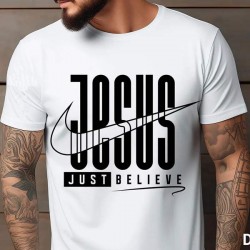 JEZUS UWIERZ TYLKO - KOSZULKA CHRZEŚCIJAŃSKA